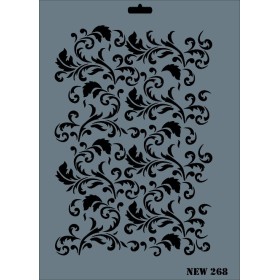Rich New Seri N-268 Stencil 35x25cm
