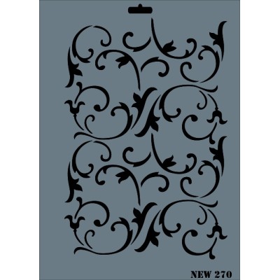 Rich New Seri N-270 Stencil 35x25cm