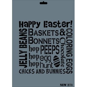 Rich New Seri N-271 Stencil 35x25cm