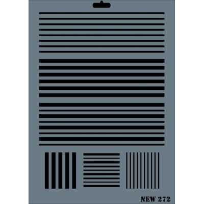 Rich New Seri N-272 Stencil 35x25cm