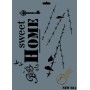 Rich New Seri N-284 Stencil 35x25cm