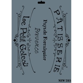 Rich New Seri N-285 Stencil 35x25cm