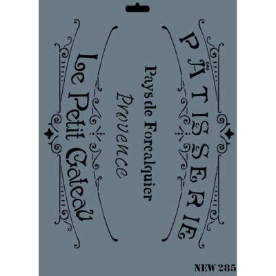 Rich New Seri N-285 Stencil 35x25cm