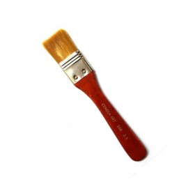 Cenova Art 508 Kırmızı Kısa Sap Zemin Fırçası 2,5cm