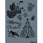 Rich New Seri N-211 Stencil 35x25cm