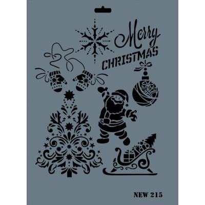 Rich New Seri N-215 Stencil 35x25cm