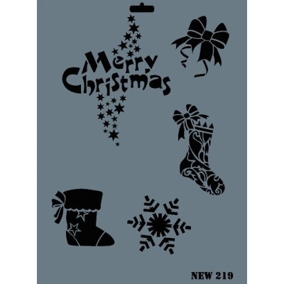 Rich New Seri N-219 Stencil 35x25cm