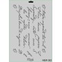 Rich New Seri N- Stencil 35x25cm