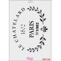Rich New Seri N-336 Stencil 35x25cm