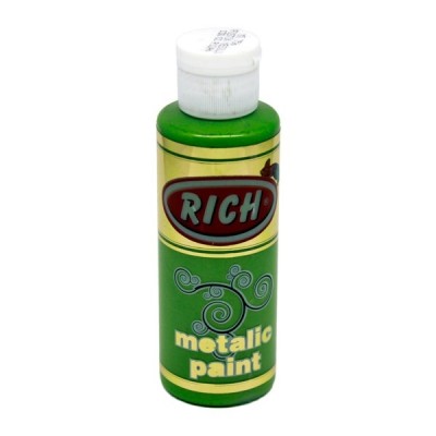Rich 756 Metalik Fıstık Yeşili 130 ml Metalik Ahşap Boyası