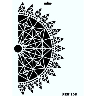 Rich New Seri N-158 Stencil 35x25cm