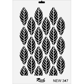 Rich New Seri N-347 Stencil 35x25cm