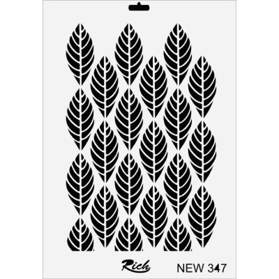 Rich New Seri N-347 Stencil 35x25cm