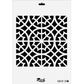 Rich New Seri N-350 Stencil 35x25cm