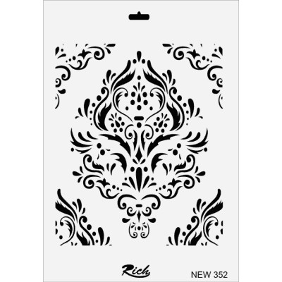 Rich New Seri N-352 Stencil 35x25cm