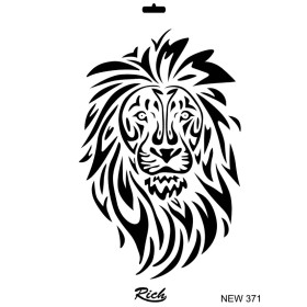 Rich New Seri N-371 Stencil 35x25cm