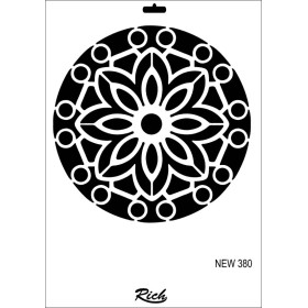 Rich New Seri N-380 Stencil 35x25cm