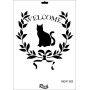 Rich New Seri N-382 Stencil 35x25cm