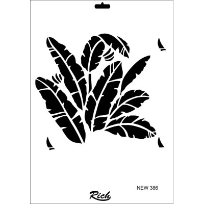 Rich New Seri N-386 Stencil 35x25cm