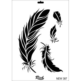 Rich New Seri N-387 Stencil 35x25cm