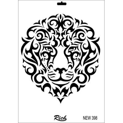 Rich New Seri N-398 Stencil 35x25cm
