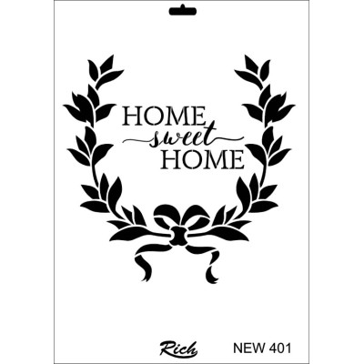 Rich New Seri N-401 Stencil 35x25cm