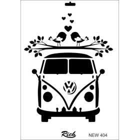 Rich New Seri N-404 Stencil 35x25cm