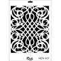 Rich New Seri N-407 Stencil 35x25cm