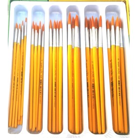 Fanart Academy Yuvarlak Uç Fırça Seti 54'lü SET