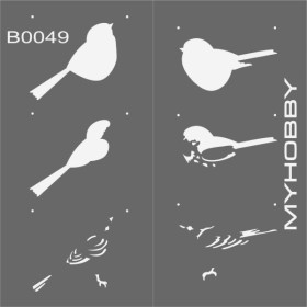 MyHobby Stencil Şablon 30x30cm B0049 MyHobby Stencil Şablon 30x30cm B0049