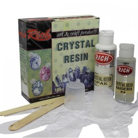 Rich Kristal Reçine Epoksi Crystal Resin Opak Beyaz Set 195 cc
