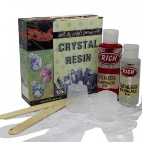 Rich Crystal Resin Transparan Kırmızı Kristal Reçine Set 195 cc