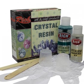 Rich Crystal Resin Transparan Turkaz Kristal Reçine Set 195 cc