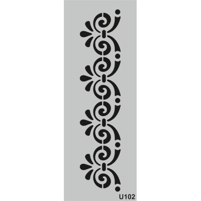 U102 Stencil 10x25 cm