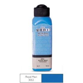 3053 Royal Mavi  Artdeco Yeni Formül Akrilik Boya 140 ml