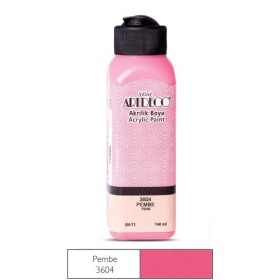 3604 Pembe  Artdeco Yeni Formül Akrilik Boya 140 ml