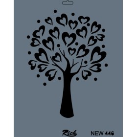 Rich New Seri N-446 Stencil 35x25cm