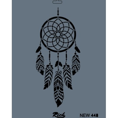Rich New Seri N-448 Stencil 35x25cm
