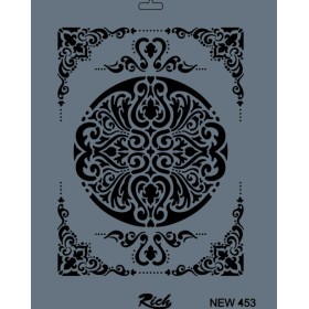 Rich New Seri N-453 Stencil 35x25cm