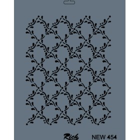 Rich New Seri N-454 Stencil 35x25cm