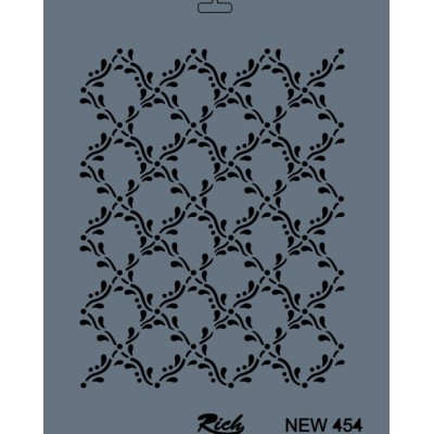 Rich New Seri N-454 Stencil 35x25cm