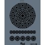 Rich New Seri N-458 Stencil 35x25cm