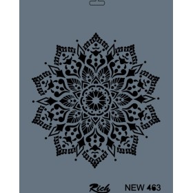 Rich New Seri N-463 Stencil 35x25cm