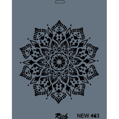 Rich New Seri N-463 Stencil 35x25cm