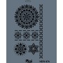 Rich New Seri N-474 Stencil 35x25cm