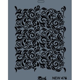 Rich New Seri N-476 Stencil 35x25cm