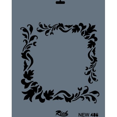Rich New Seri N-486 Stencil 35x25cm
