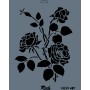 Rich New Seri N-487 Stencil 35x25cm