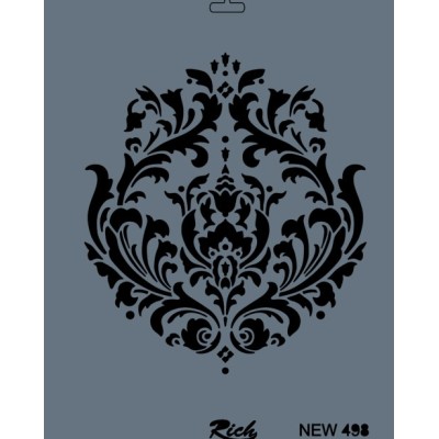 Rich New Seri N-498 Stencil 35x25cm