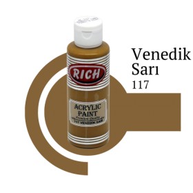 Rich 117 Venedik Sarı 130 ml Ahşap Boyası